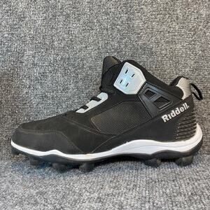 Riddell Diverse Mid RM Football Cleats Mens 9.5 soccer black silver